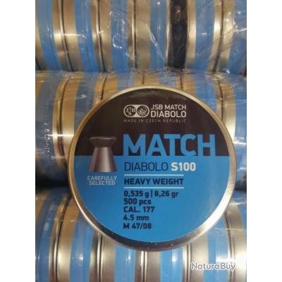 Plomb 4.5 mm JSB Match Yellow Middle weight - Plombs pour air comprimé  (10966523)