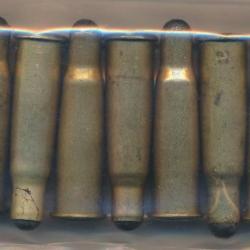 (10242) UN LOT de 10 cart. 8mm LEBEL de tir réduit fusil TBE WW1  Etui fabrication Tarbes en 1912