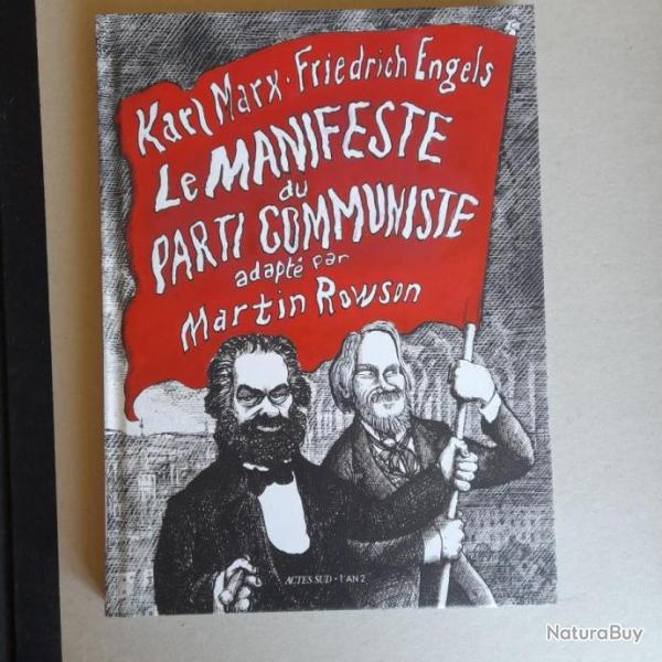 Karl Marx, Friedrich Engels. Le manifeste du Parti Communiste adapt par Martin Rowson. Neuf
