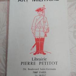 Catalogue - Art Militaire - Librairie Pierre Petitot - N°84