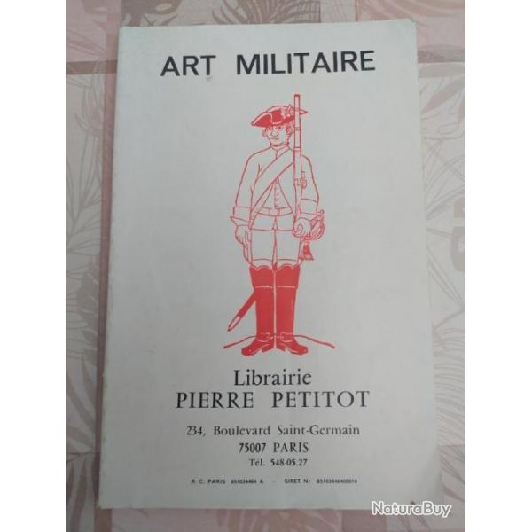 Catalogue - Art Militaire - Librairie Pierre Petitot - N84