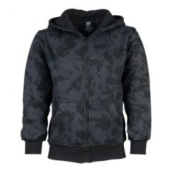 VESTE / SWEAT A CAPUCHE / HOODED ENFANT KIDS COULEUR CAMOUFLAGE DESERT NIGHT US ARMY 101 INC JUNIOR