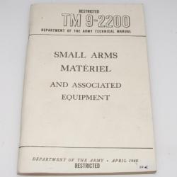 Catalogue des armes small arms matériel TM 9-2200