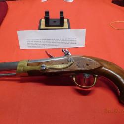 Pistolet Réglementaire de Cavalerie An XIII, à Silex ,Manuf  MAUBEUGE  Occasion sans prix de réserve