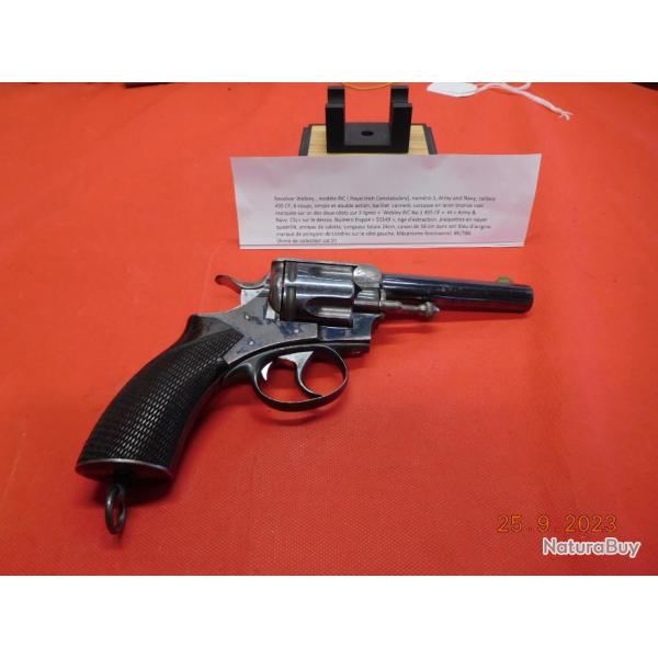 Revolver Webley mod RIC n 1 ,calibre 455 CF ,  coups DA , Occasion sans prix de Rserve