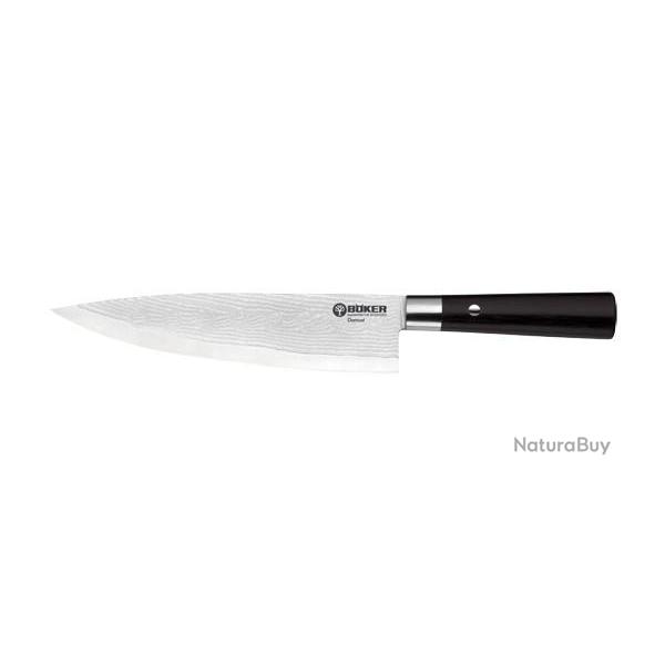 Couteau de chef Boker Cuisine Bker Cuisine - Damas Noir lame 212 mm