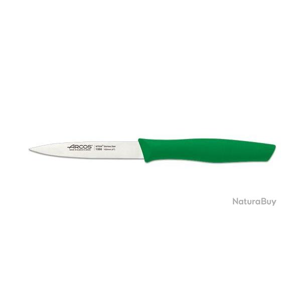 Couteau de table Arcos Nova Office lame 100 mm manche polypropylne vert