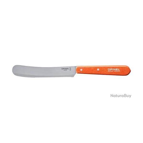 Couteau de table Opinel Couteau petit djeuner manche mandarine