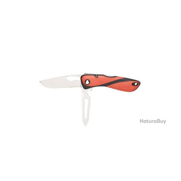 Couteau multifonctions Wichard Offshore Lame Mixte et pissoir Rouge