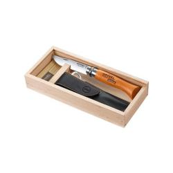 Couteau pliant Opinel Plumier Carbone n°08 Hêtre