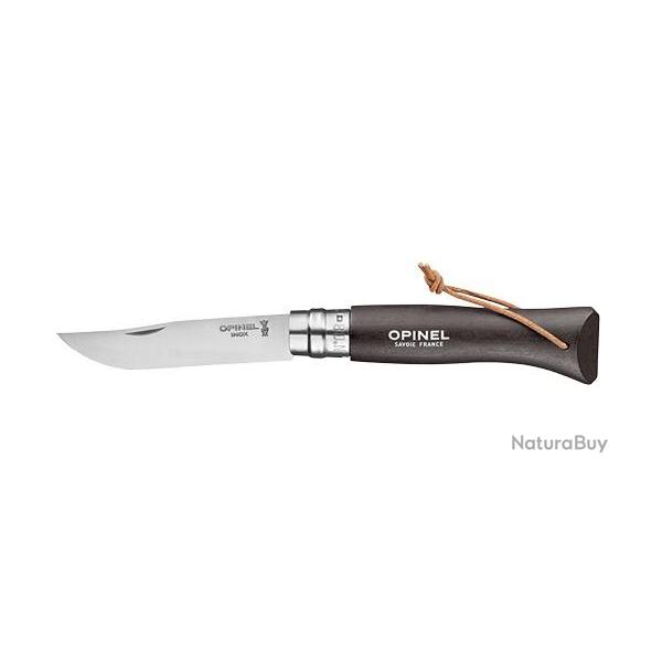 Couteau pliant Opinel Baroudeur N08 Inox Noir Brun