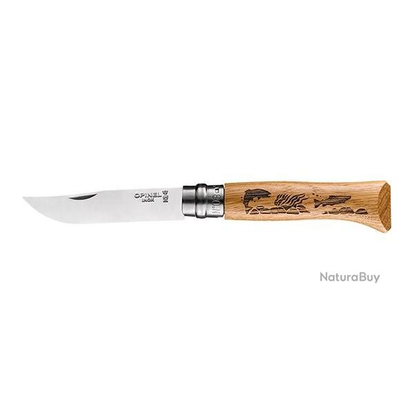 Couteau pliant Opinel N8 Animalia Poisson