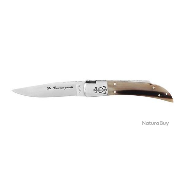 Couteau pliant Camarguais Camarguais N12 Trident forg manche en Corne