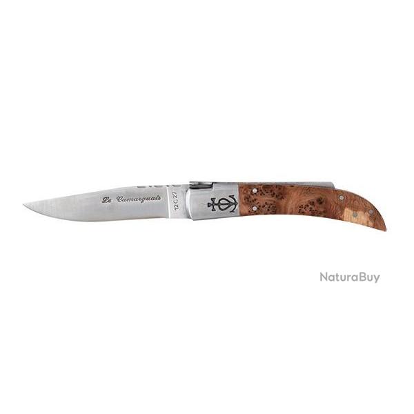 Couteau pliant Camarguais Camarguais N12 Trident forg manche en Genvrier