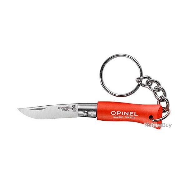 Couteau porte-cls Opinel N02 inox manche Charme Orange