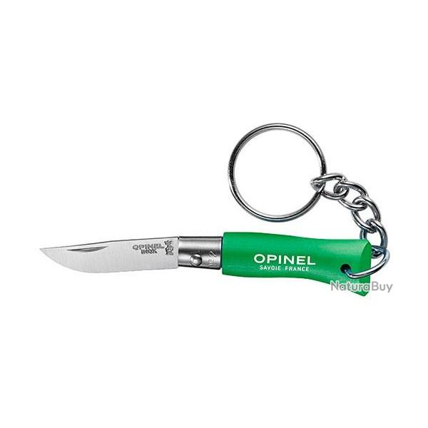 Couteau porte-cls Opinel N02 inox manche Charme Vert