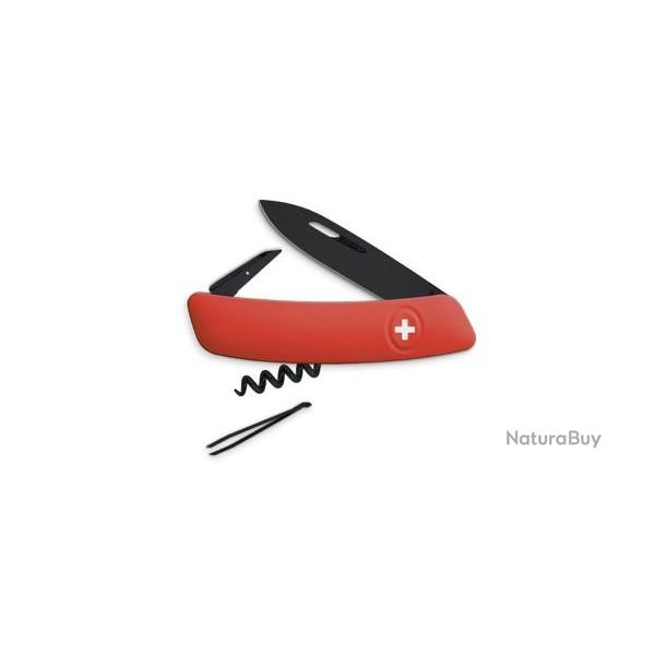 Couteau suisse Swiza D01 ALLBLACK, rouge