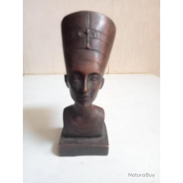 Reproduction en Bronze statuette NEFERTITI reine d'Egypte hauteur 11,5 cm