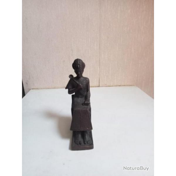 Sculpture statue en bronze reproduction ramses II hauteur 12,5 cm