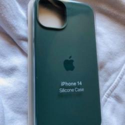 Coque Apple iPhone 14 silicone vert