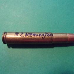 1 munition de chasse en 32 Remington winchester super, étui laiton, balles demi-blindée
