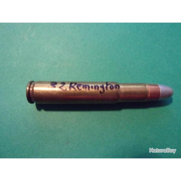 1 munition de chasse en 32 Remington winchester super, tui laiton, balles demi-blinde