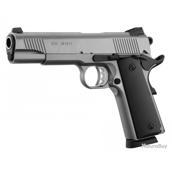 Pistolet TISAS ZIG M1 1911 Inox CAL 9X19 mm