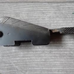 Hausse toboggan graduée pour fusil 1889 Schmidt Rubin
