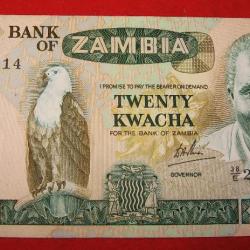 ZAMBIE billet de 20 twenty kwacha sup