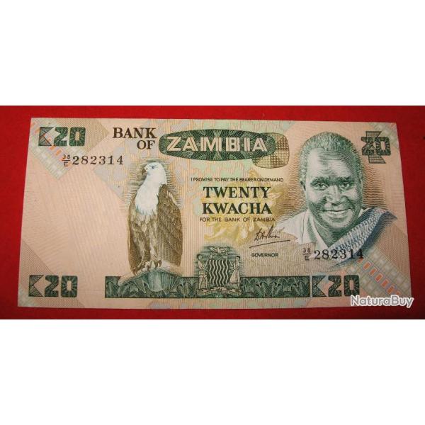 ZAMBIE billet de 20 twenty kwacha sup