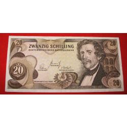 AUTRICHE billet de 20 zwanzing 1967 sup