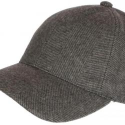 Casquette Baseball Laine Gris Fonce Feutre Mode Classe Neyva Taille unique Gris