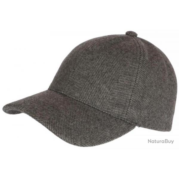 Casquette Baseball Laine Gris Fonce Feutre Mode Classe Neyva Taille unique Gris