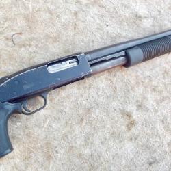 FUSIL A POMPE MOSSBERG 500A DE CONVOYEUR DE FONDS.