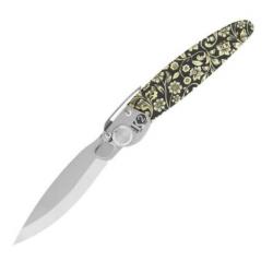 Couteau pliant K2® Roger Orfèvre décor floral