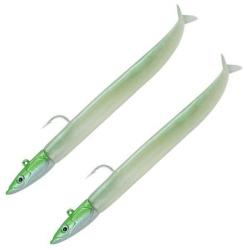 Double Combo Crazy Sand Eel 100 Off Shore - 10cm - 10g Pearl Green