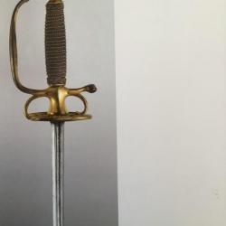 Grand épée d'officier Ancienne monarchie vers 1730 - 1750