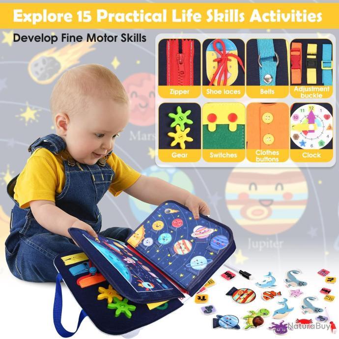 Jeux Enfant Busy Board Montessori Jouets D'Activité Et De Développement  Jeux Educatif Fusée - Jouets (10960341)