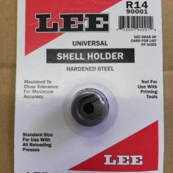 shell holder lee 14 R14 N°14 pour  38/40 win, 44/40, 45 colt, 460 s&w, 45 schofield  ...