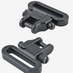 Attache, grenadière, anneaux pour sangle de fusil ou carabine vendu par lot de 2 passage 27mm