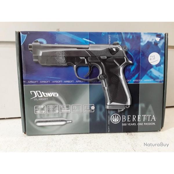 N628- PISTOLET AIRSOFT BERETTA DOTWO CAL 6MM CO2  - NEUF!!!!