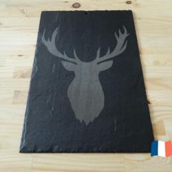 Ardoise décorative - tête de cerf