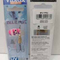 !! Cuillère VIBRAX BLUE FOX UV 1 !! COLORIS : PPSU