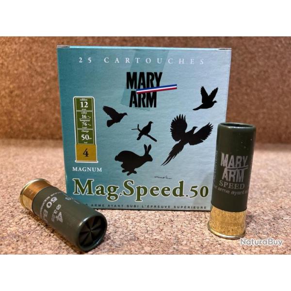 25 cartouches MARY MAGNUM SPEED 50 CAL 12 N4