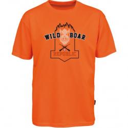 Tee Shirt Percussion Wild Board Republic II Orange