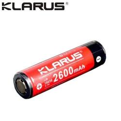 Batterie Klarus 18650 - 2600 mAh 3.7V protégée Li-ion