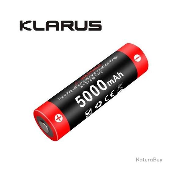Batterie Klarus 21700 21GT-50 - 5000 mAh 3.6V protge Li-ion