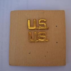 Insigne  de col :  US  USA    2WW  2gm