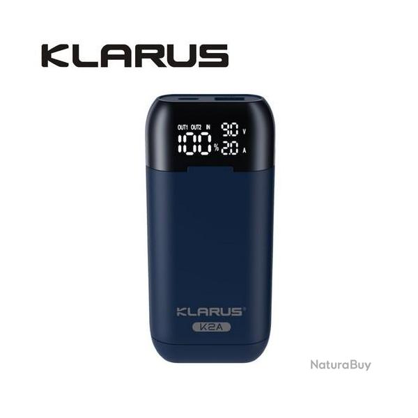 Chargeur Klarus Smart Charger K2A pour batteries Li-ion