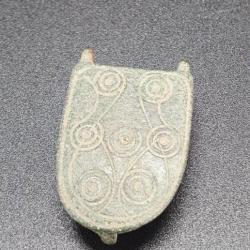 Viking (?) - Plaque de boucle de ceinture médiéval / medieval belt buckle plaque